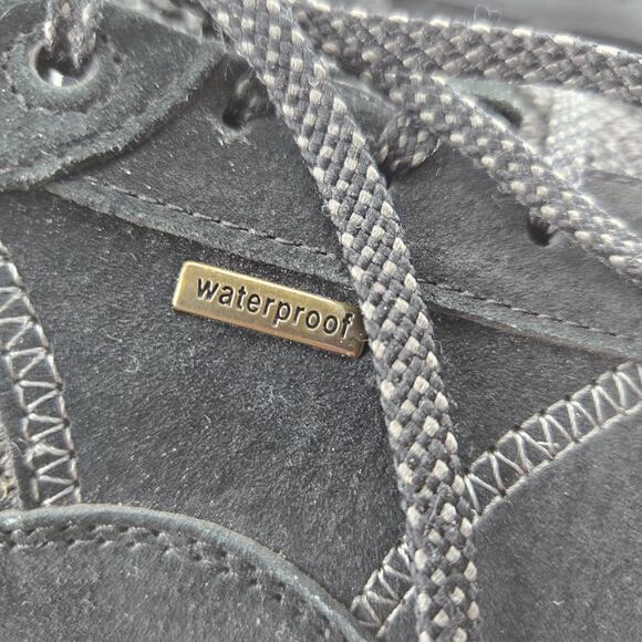 Dansko Paisley Waterproof Sneakers Womens 9.5 10 40 Black Suede Lace Up Comfort - Picture 6 of 15